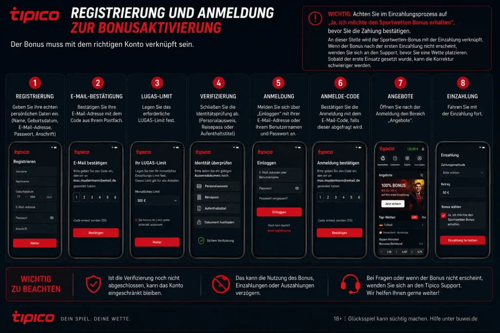 Bonusaktivierung